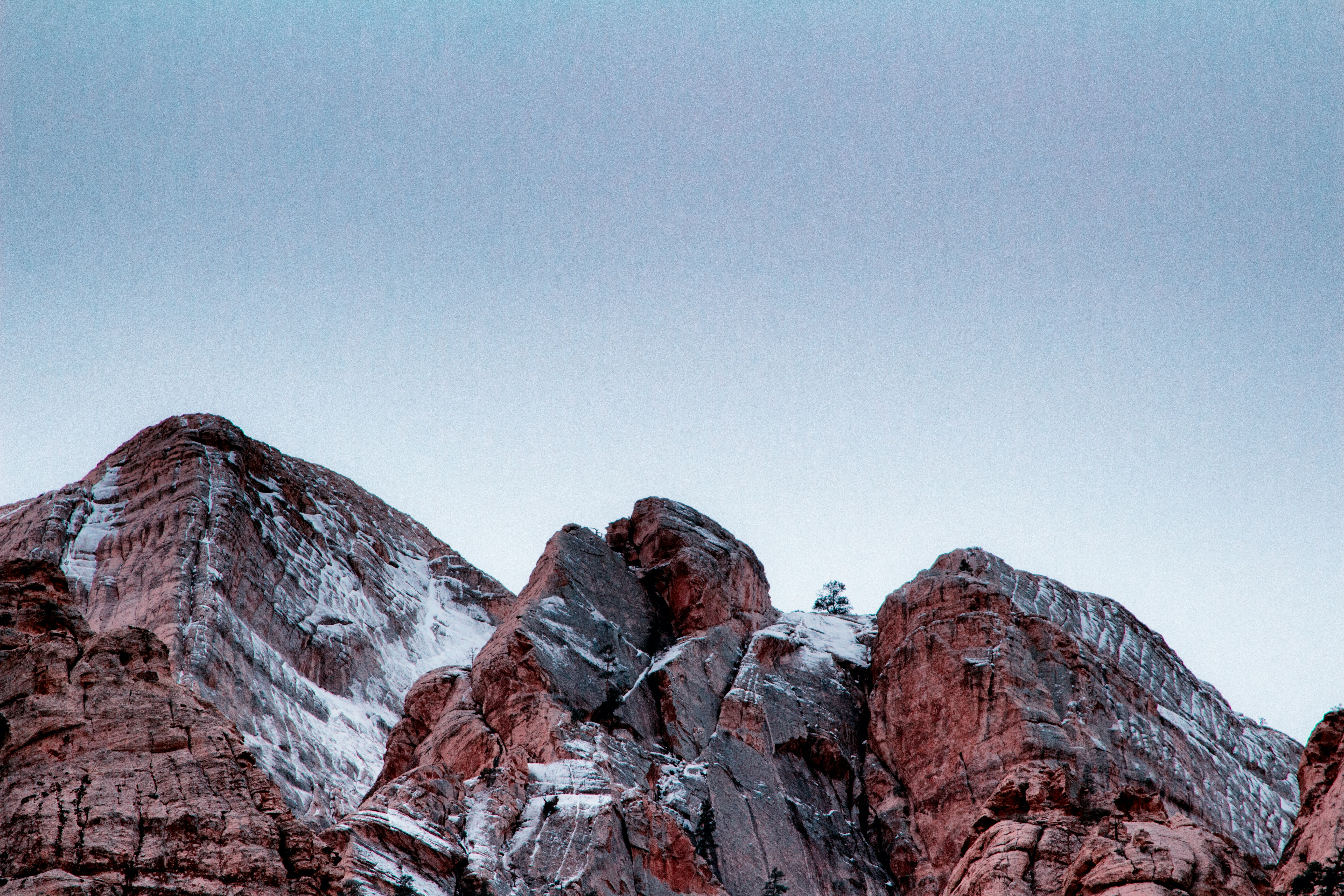 landscape photography of cliff